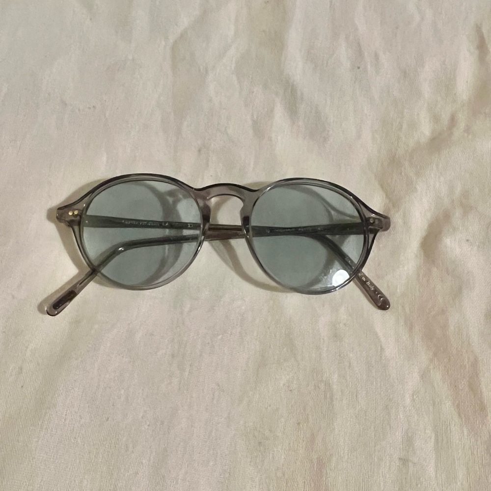 Oliver Peoples Round Gray Sunglasses